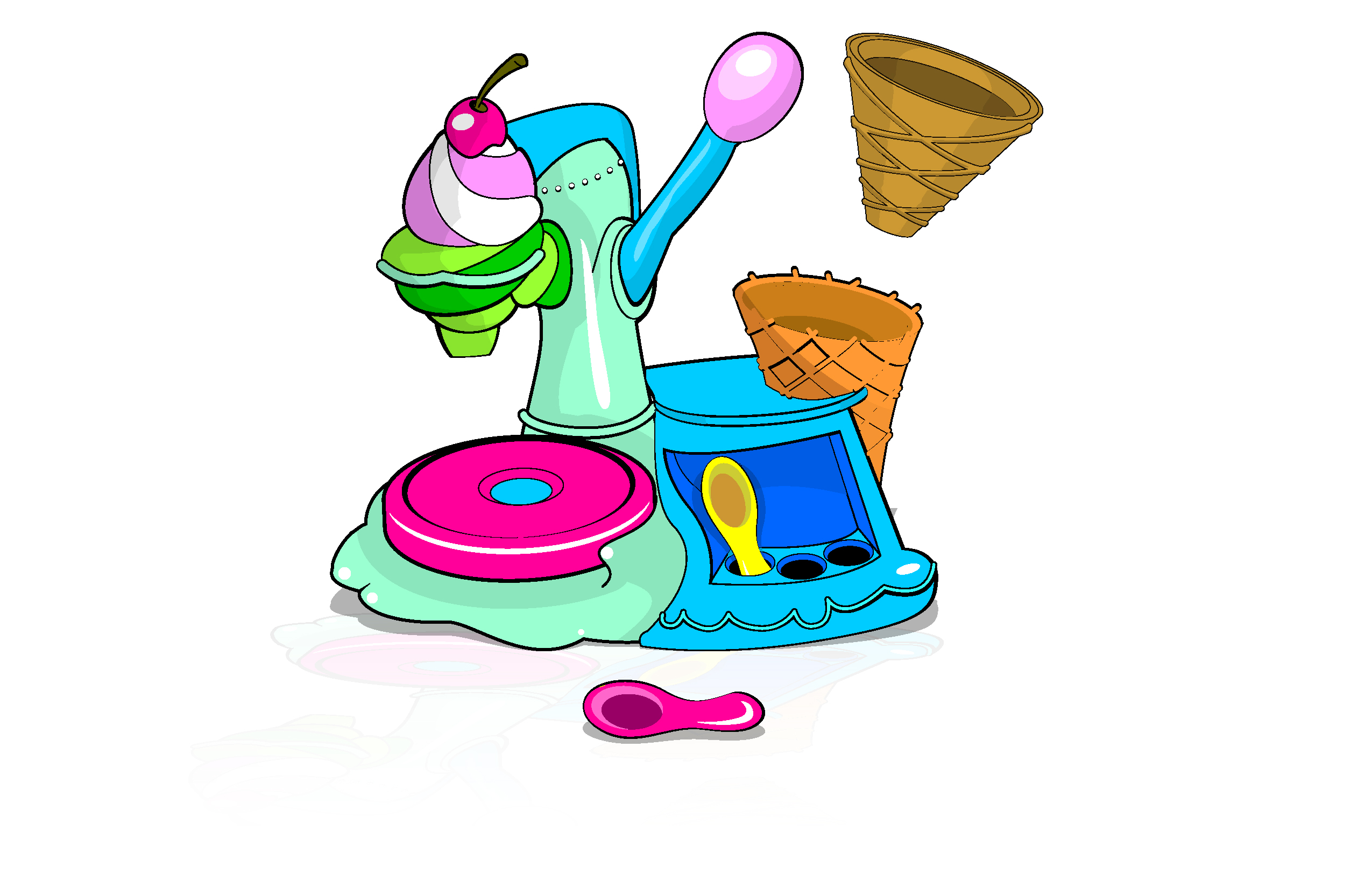 kiddy DOUGH ICE CREAM PLAYSET designed for CREATIVE KIDS by Paul