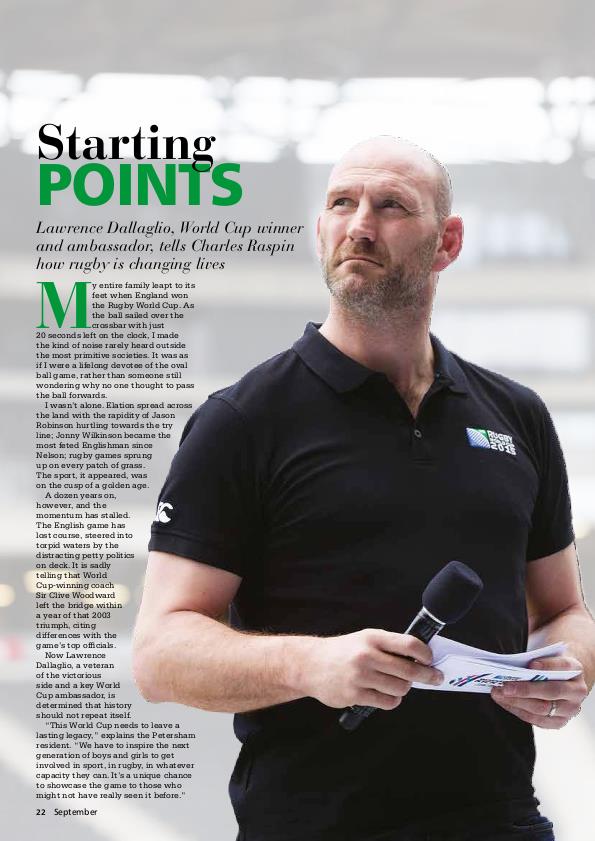 Lawrence Dallaglio Interview by Charles Raspin at Coroflot.com