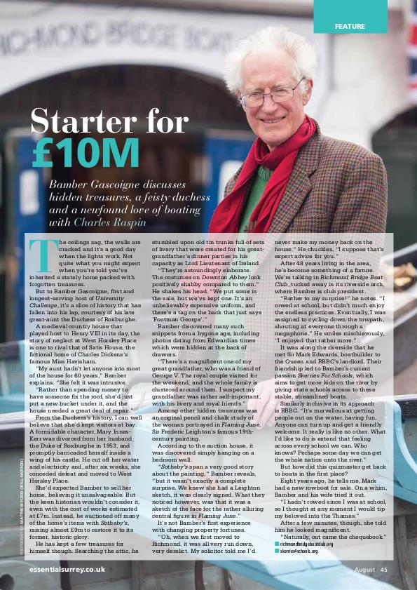 Bamber Gascoigne Interview by Charles Raspin at Coroflot.com