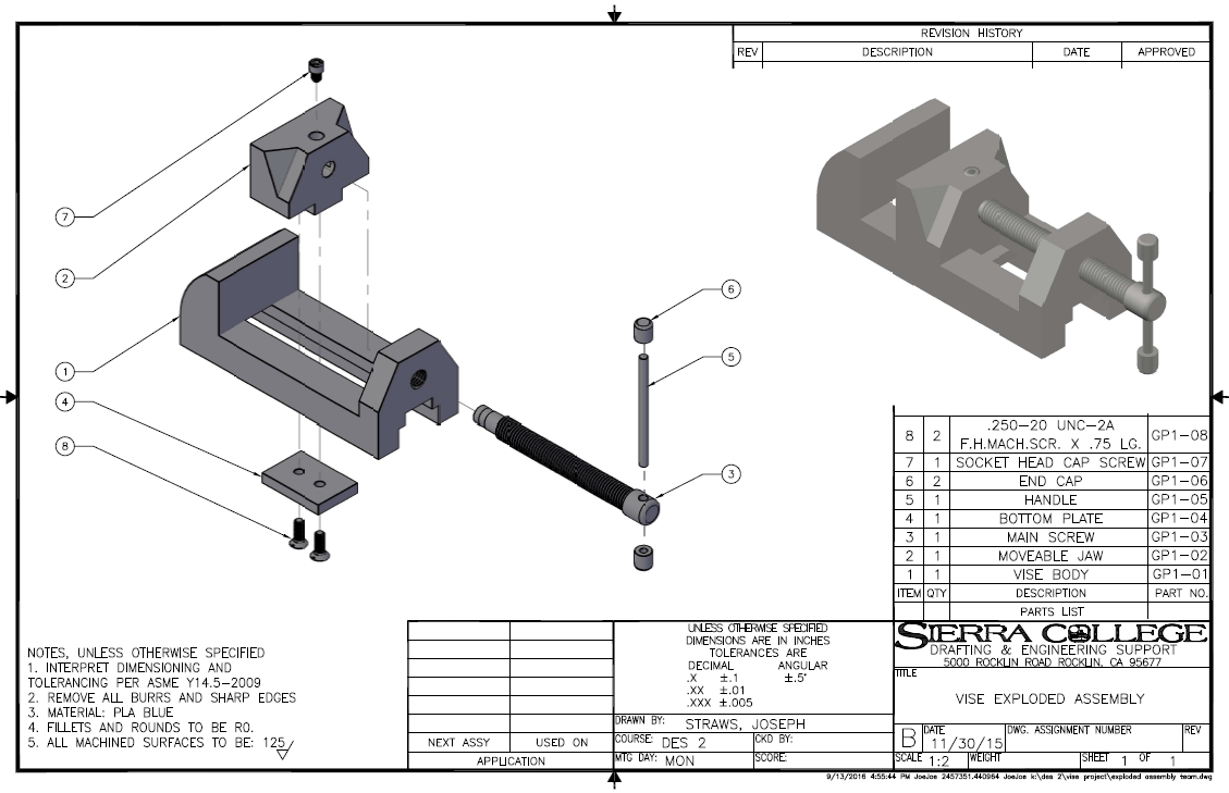 Machinist Vise Project by Joseph Straws at
