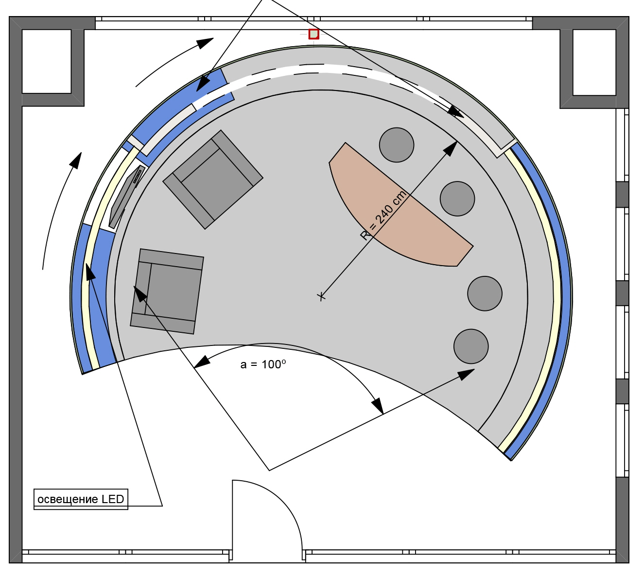 TV studio design concept by Yaroslava at