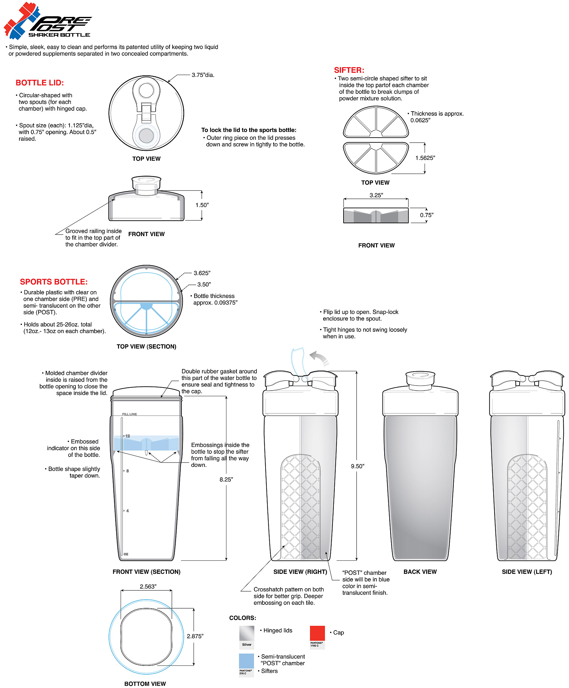 PrePost Shaker Bottle by Ronald Aniceto at