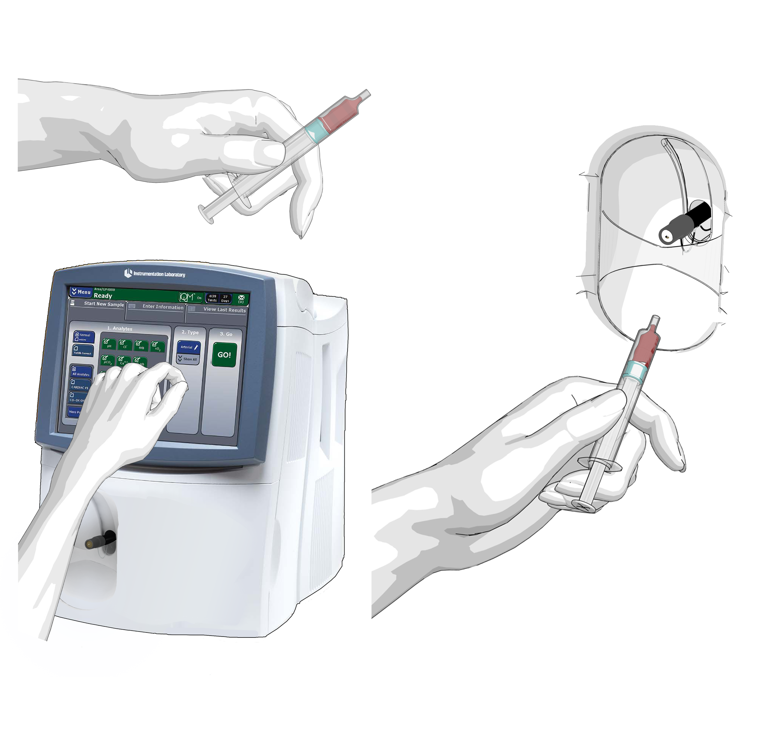 Blood Analyzer Interface by Alberto Soto at