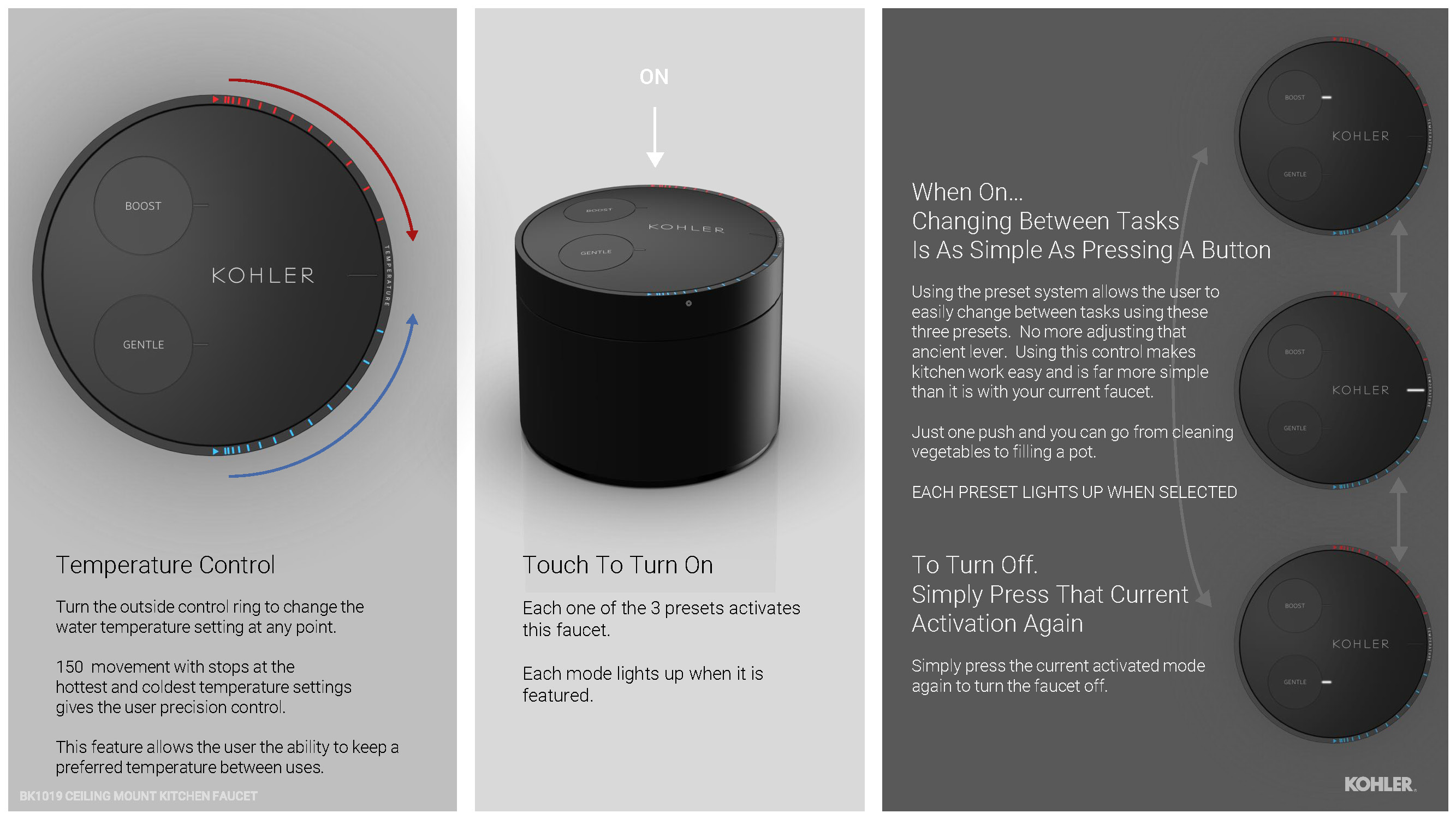 Purist Suspend Ceiling Mount Kitchen Faucet by Drew Johnson at