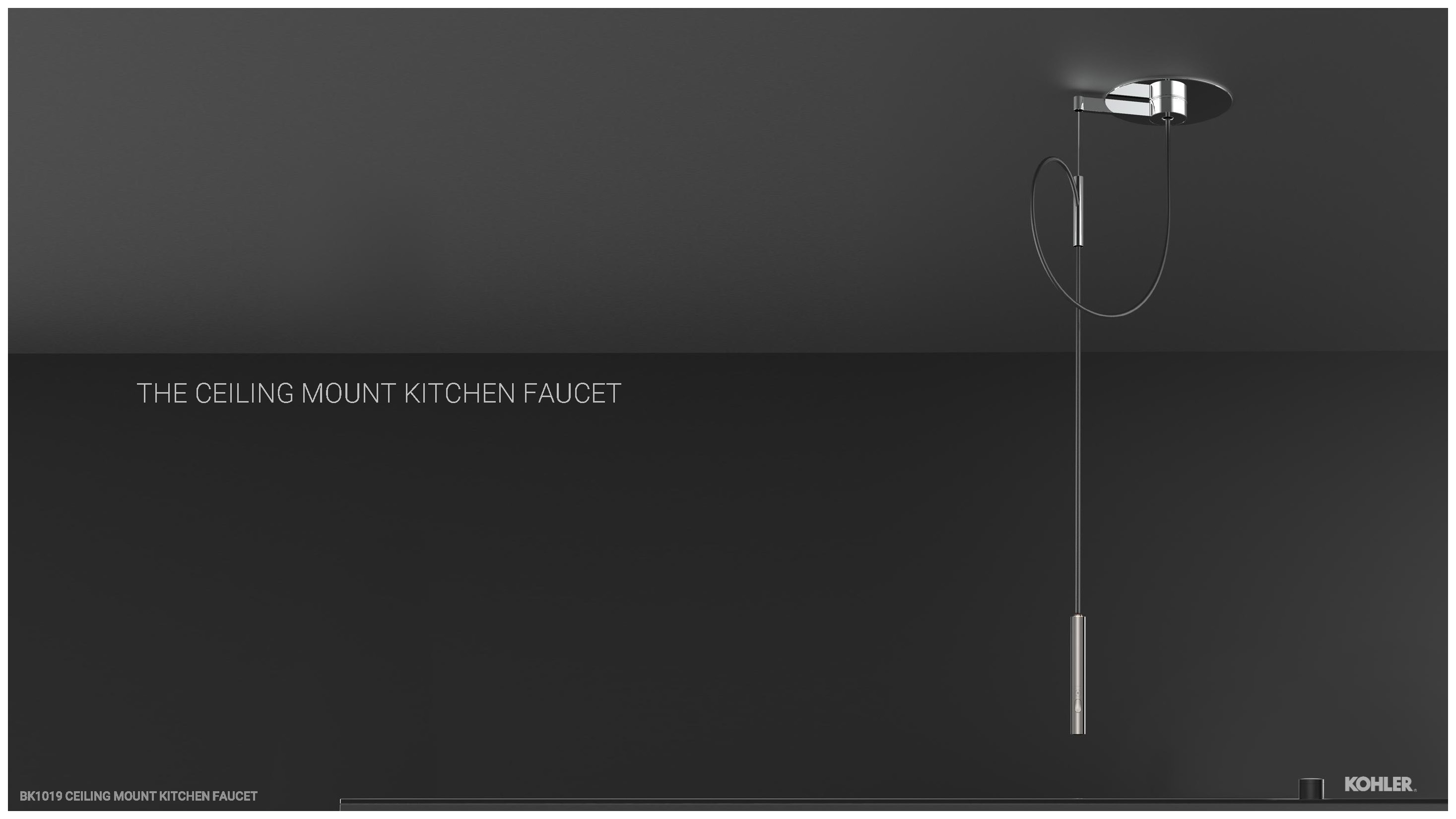 Purist Suspend Ceiling Mount Kitchen Faucet by Drew Johnson at