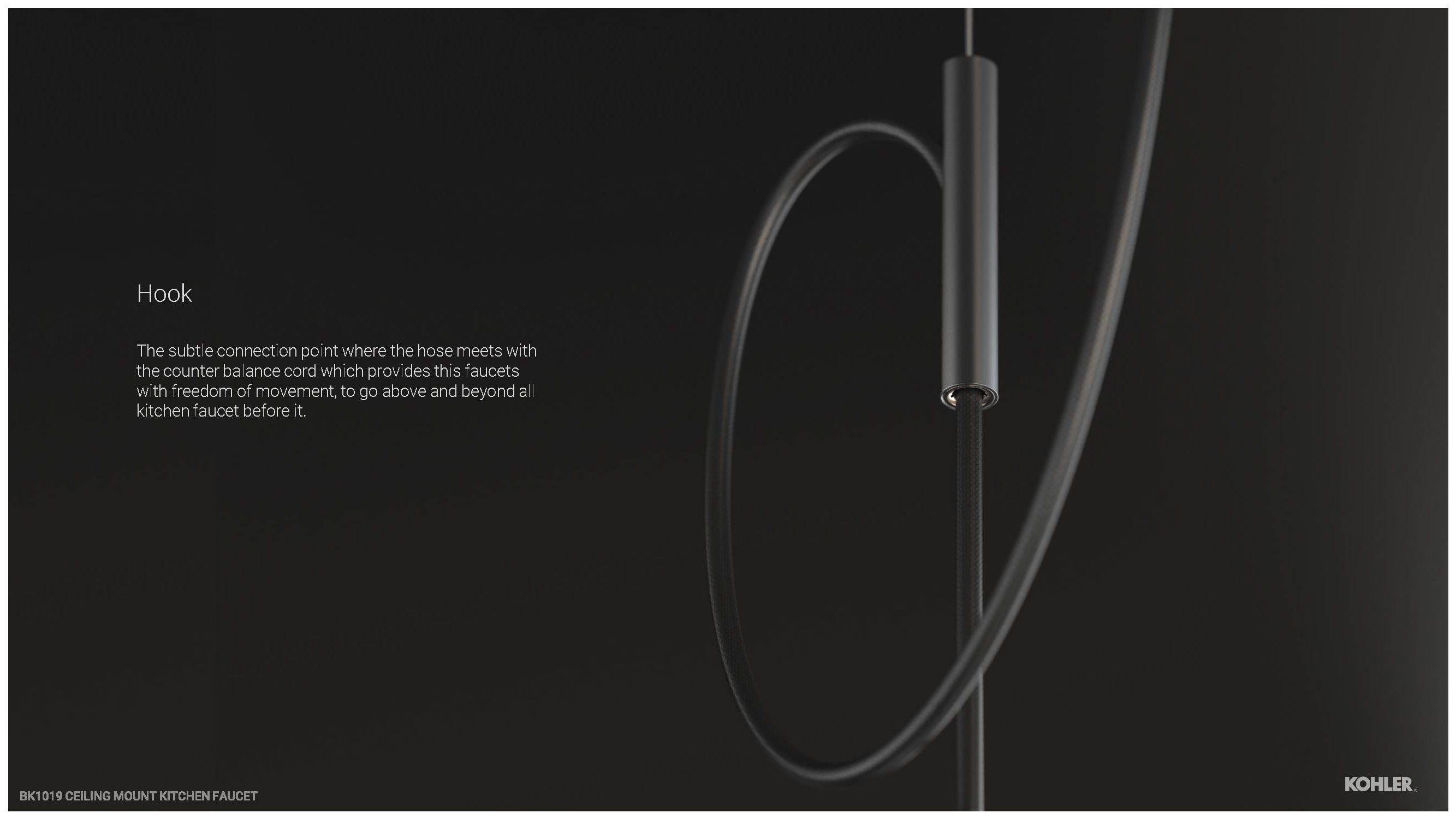 Purist Suspend Ceiling Mount Kitchen Faucet by Drew Johnson at