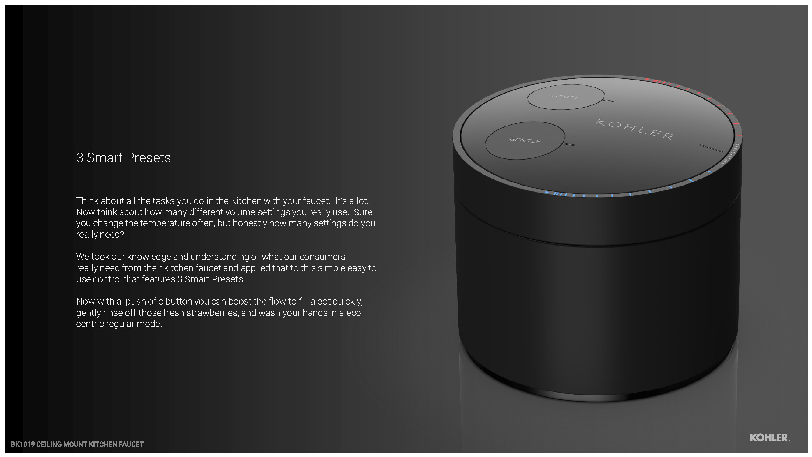 Purist Suspend Ceiling Mount Kitchen Faucet by Drew Johnson at