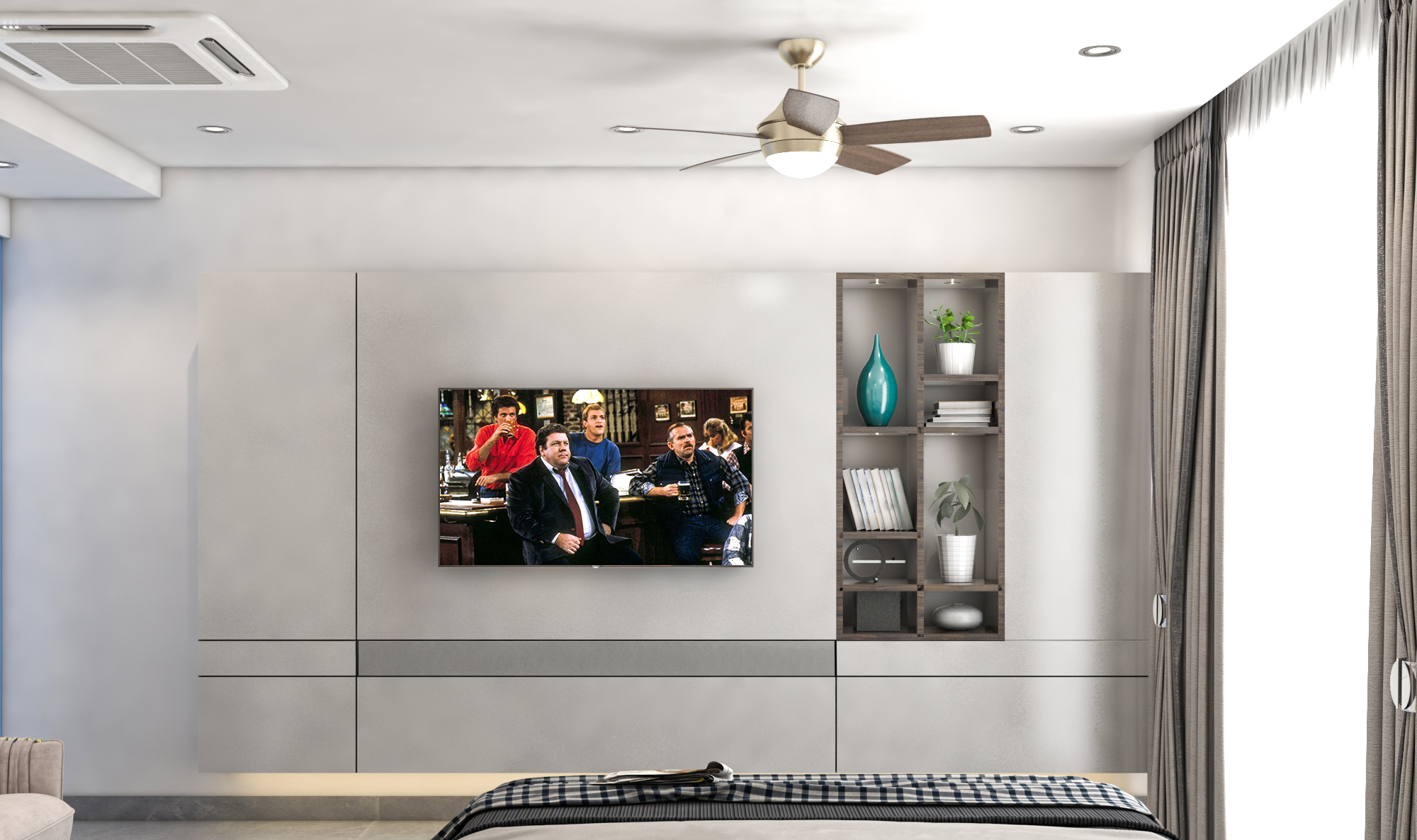 tv unit/guest room by Rohit Singh at