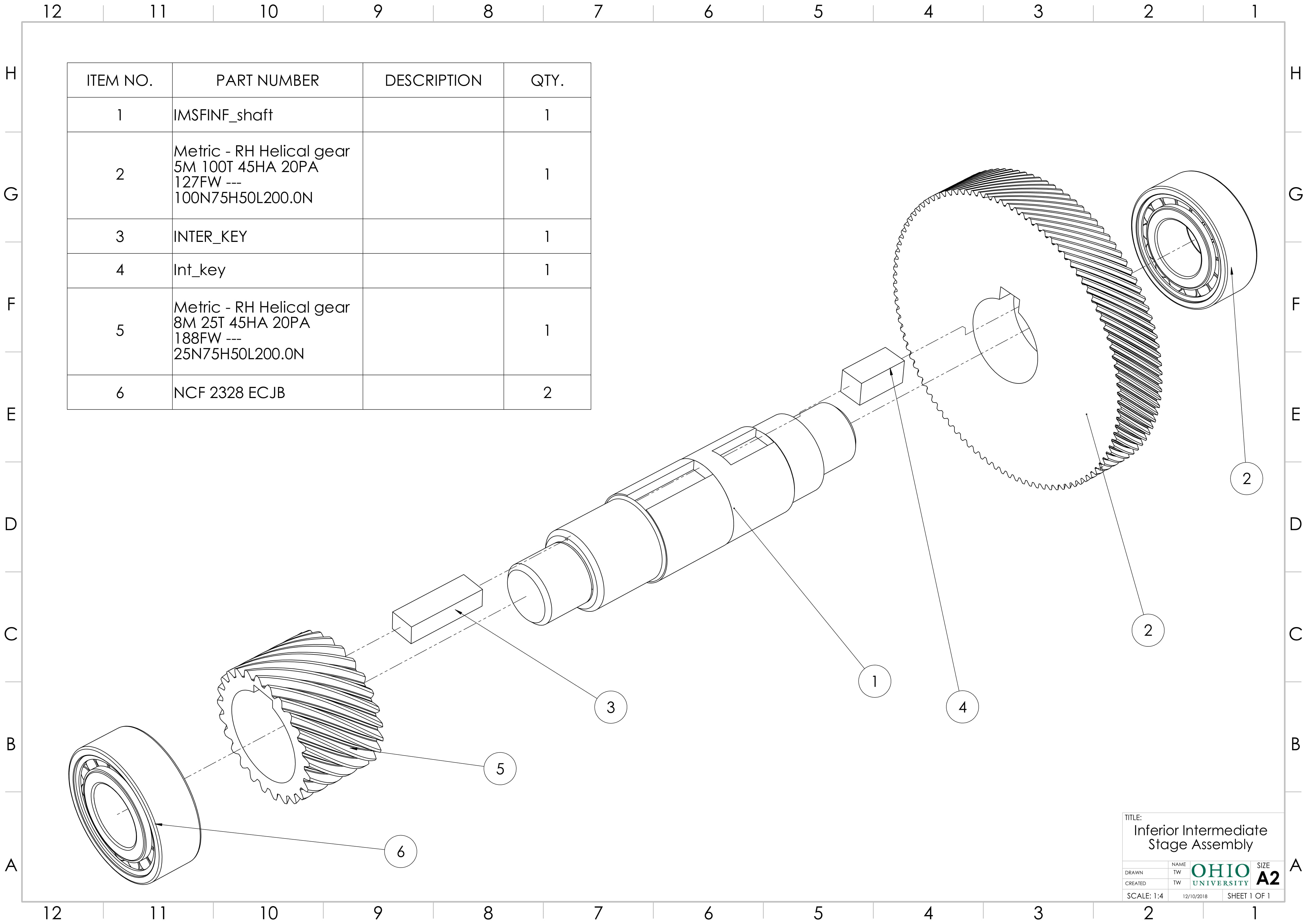 Wind Turbine Gearbox CAD Modeling by Drew Stroud at