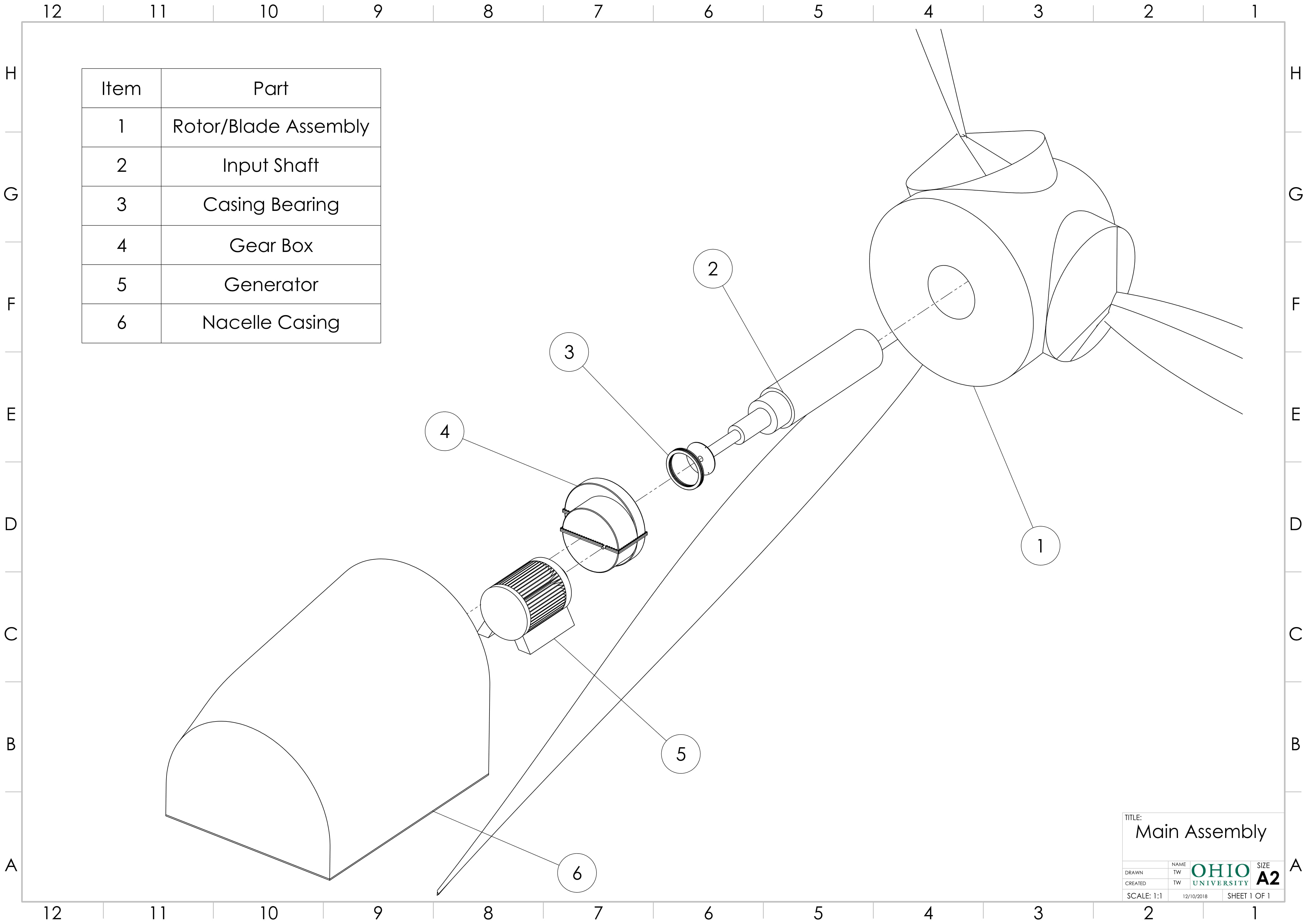 Wind Turbine Gearbox CAD Modeling by Drew Stroud at