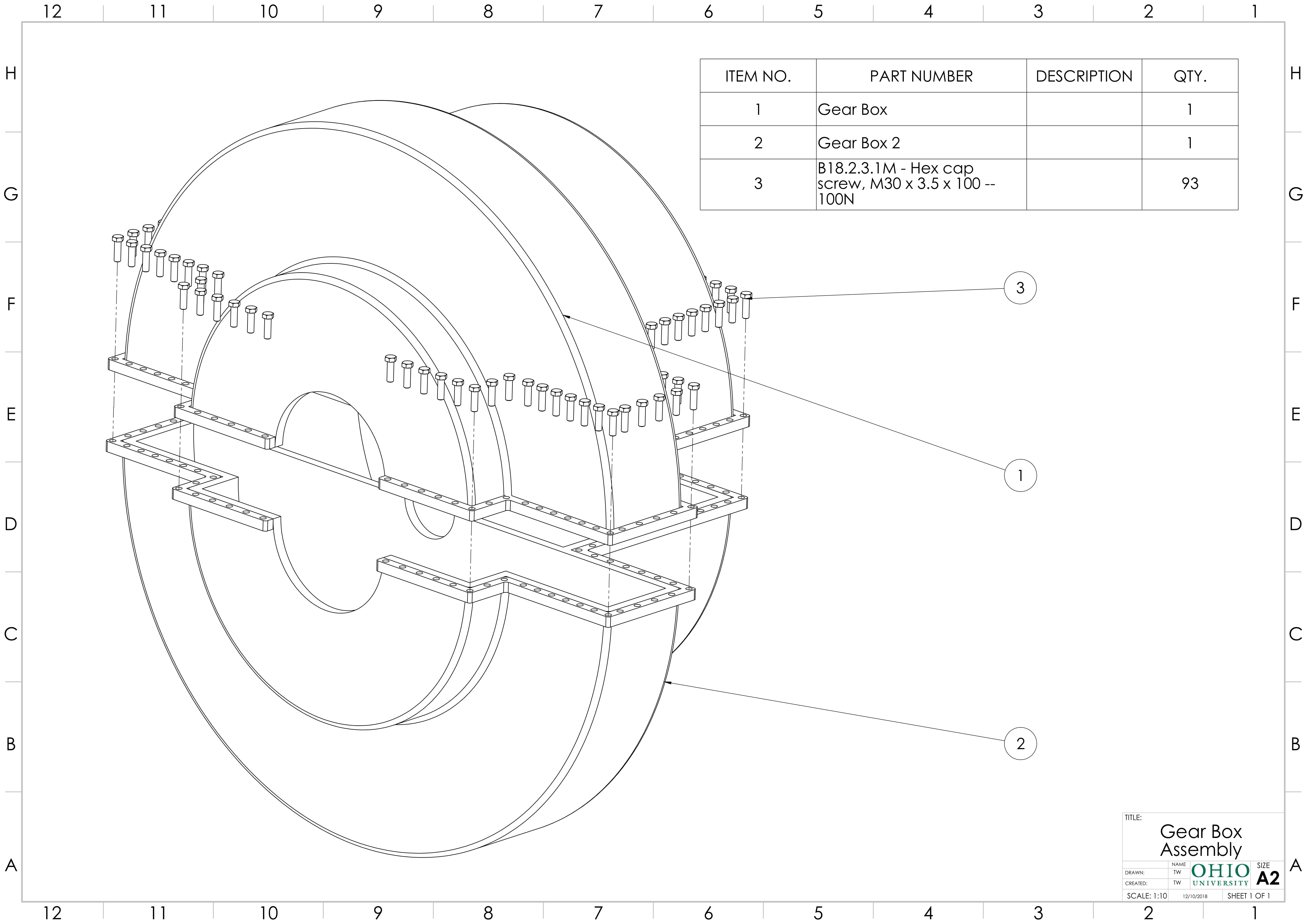 Wind Turbine Gearbox CAD Modeling by Drew Stroud at