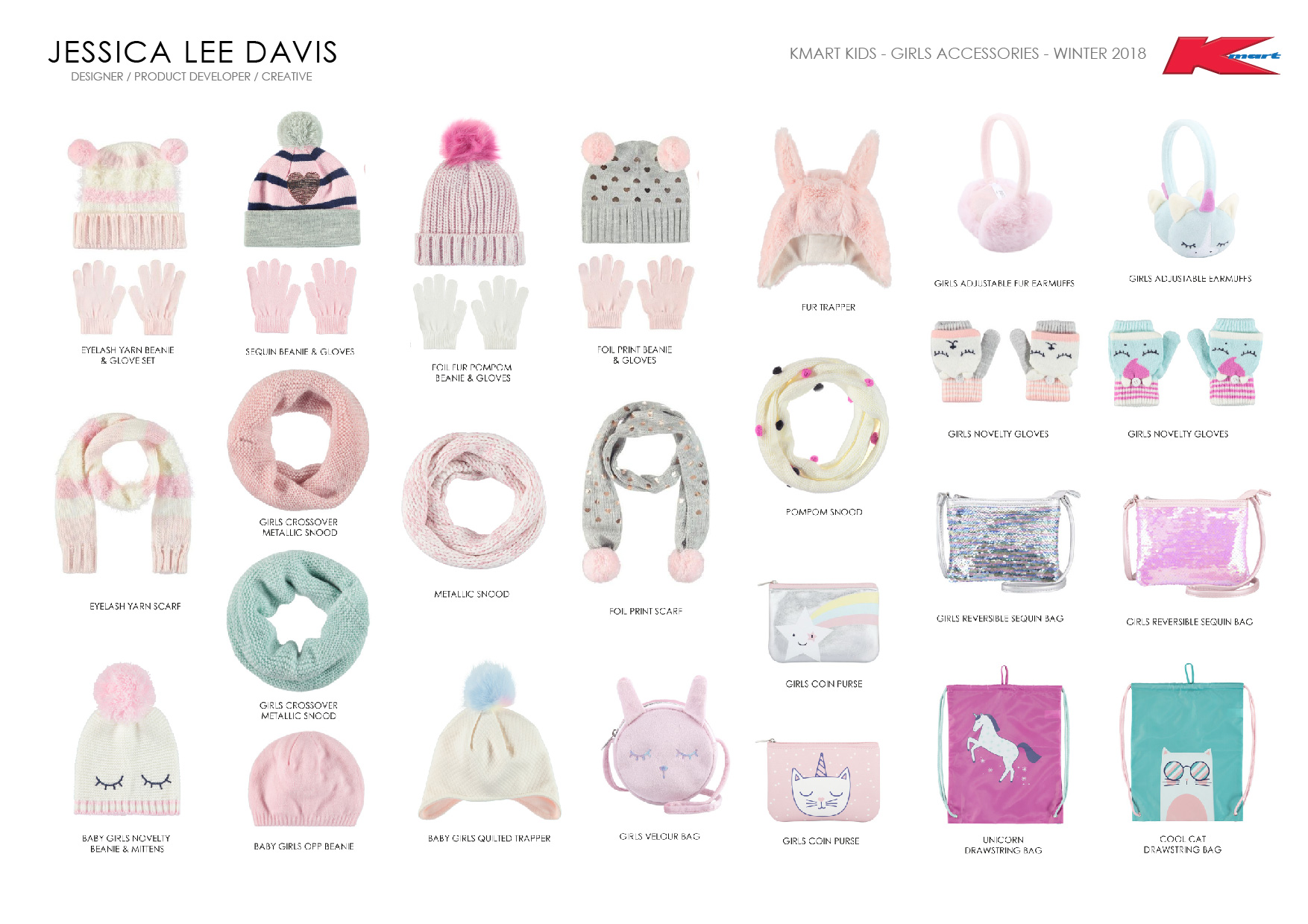 Kmart Girls Sleepwear, Accessories, Underwear & Socks Collections 2018