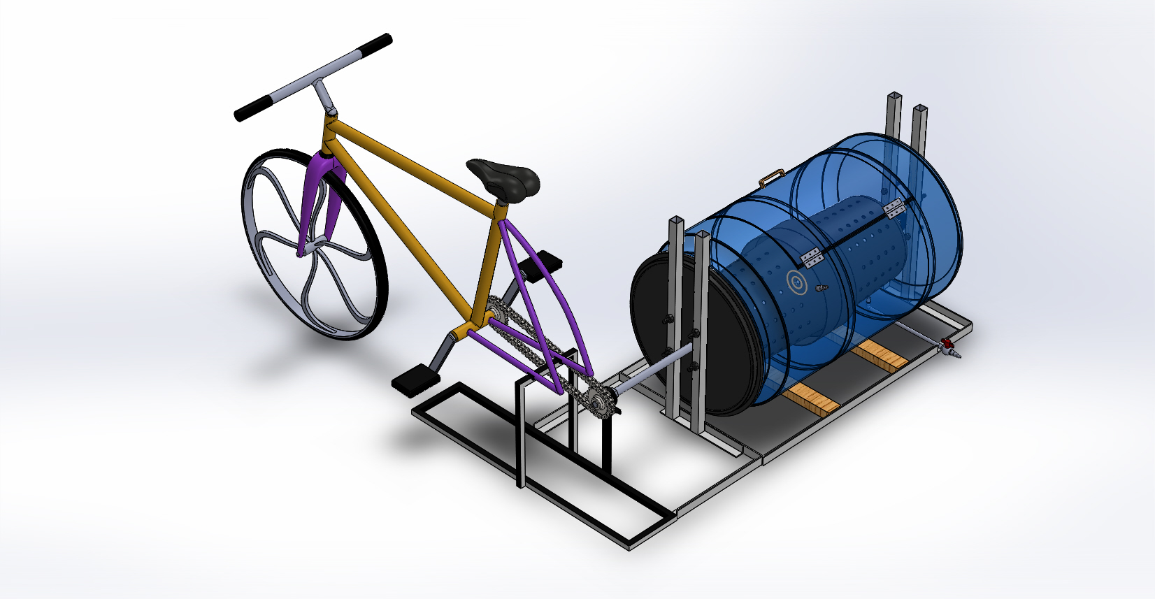 Pedal Powered Washing Machine by Hao Jue Teo at
