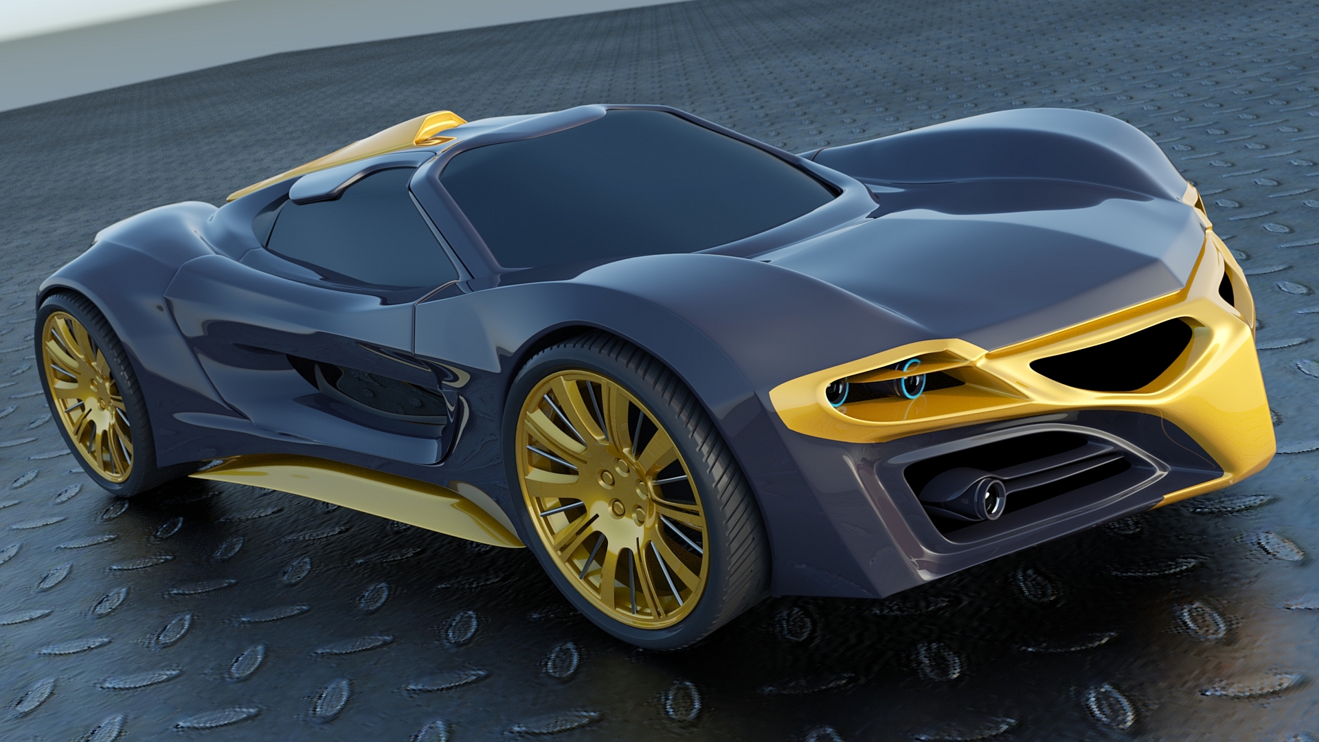 Concept car renderings with Simlab render by Nikola Novak at