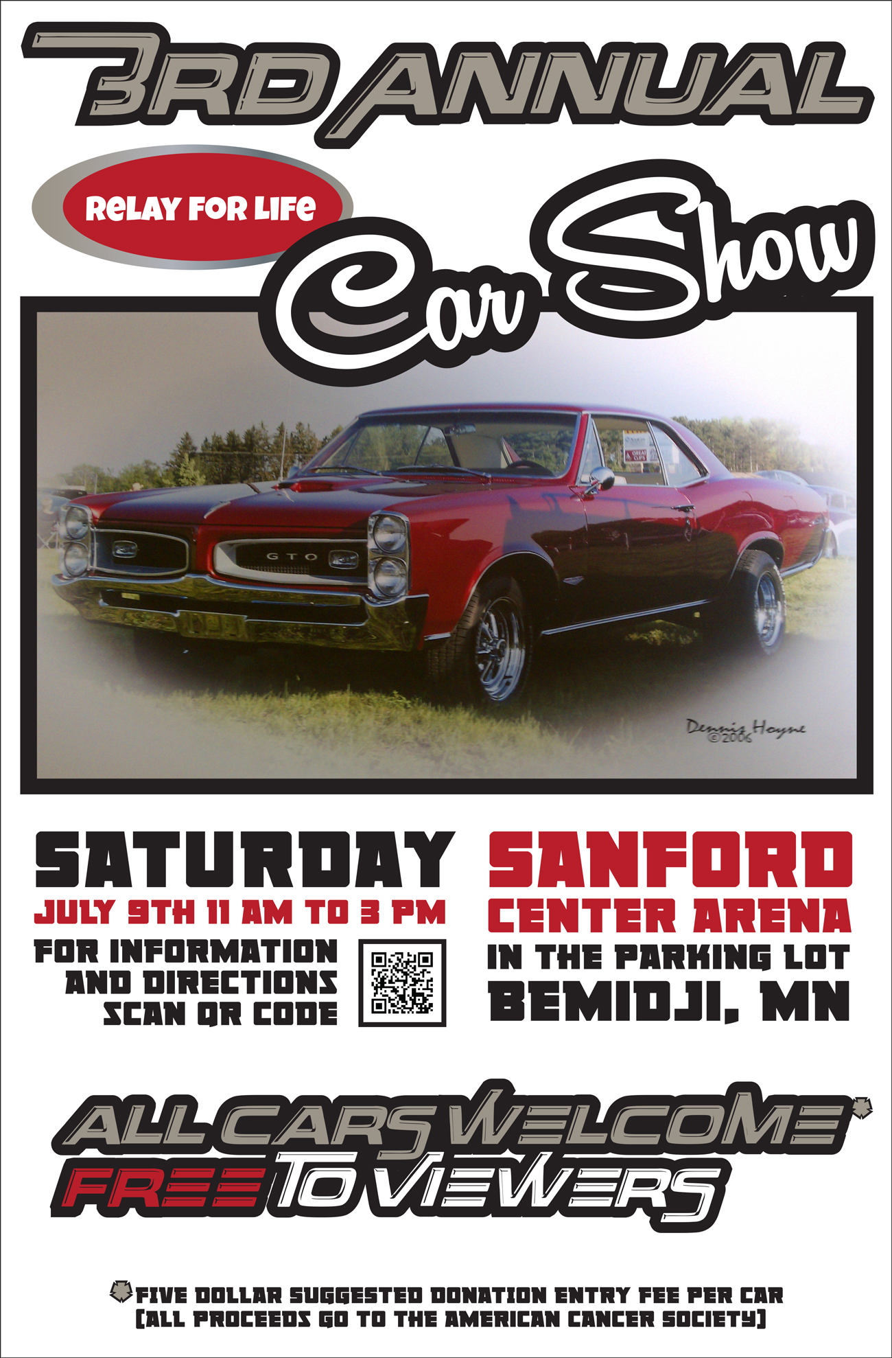 Relay For Life Car Show Posters by Mary (Proulx) Benson at