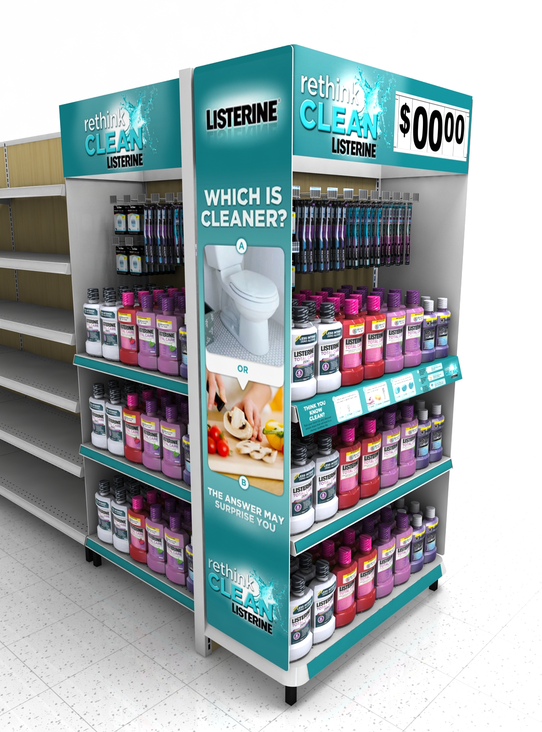 Walmart Oral care Endcap by Ricky Cordero at