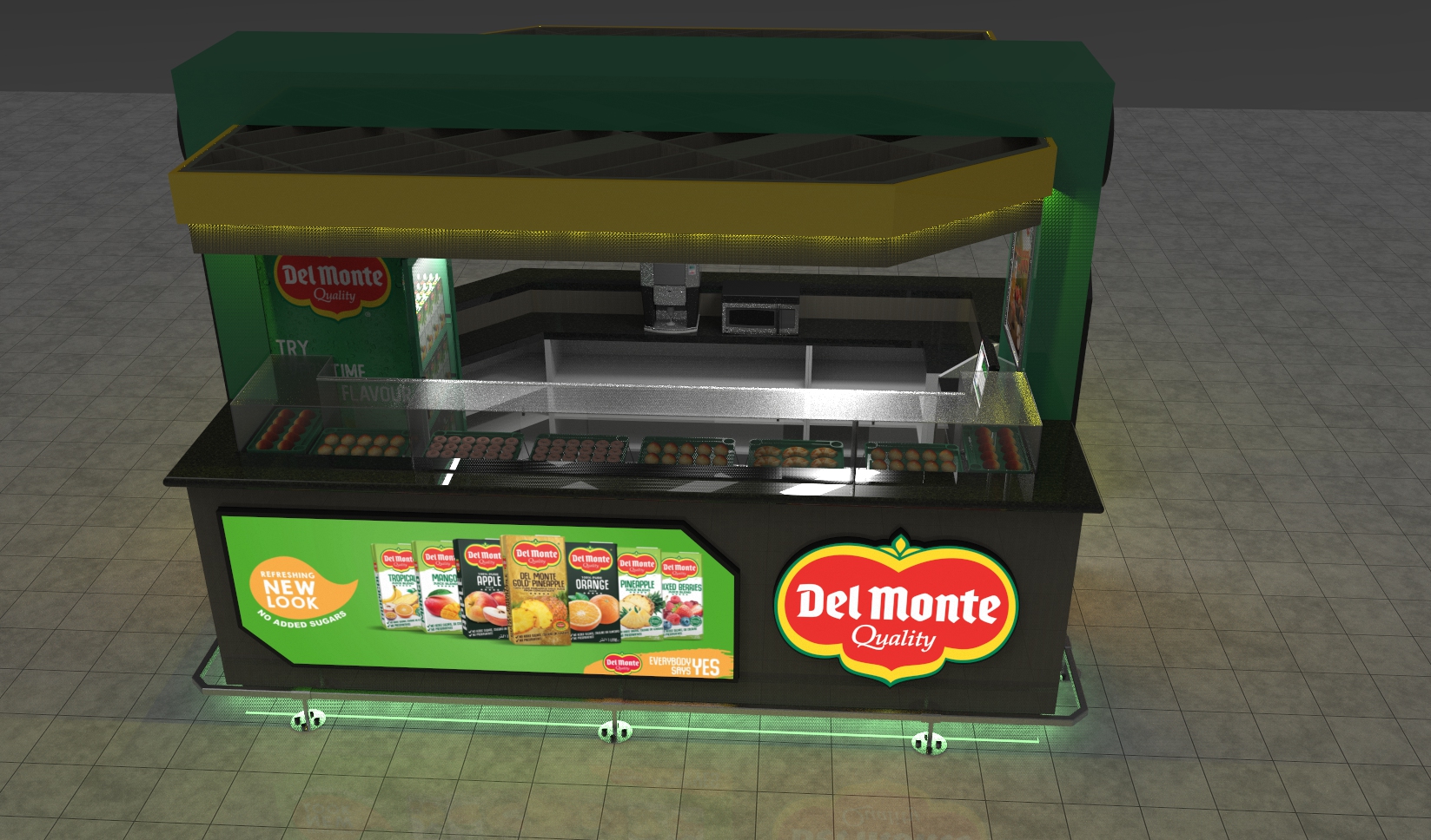 Del Monte Kenya_Mall Kiosk_POSM by Phillip Muthini at